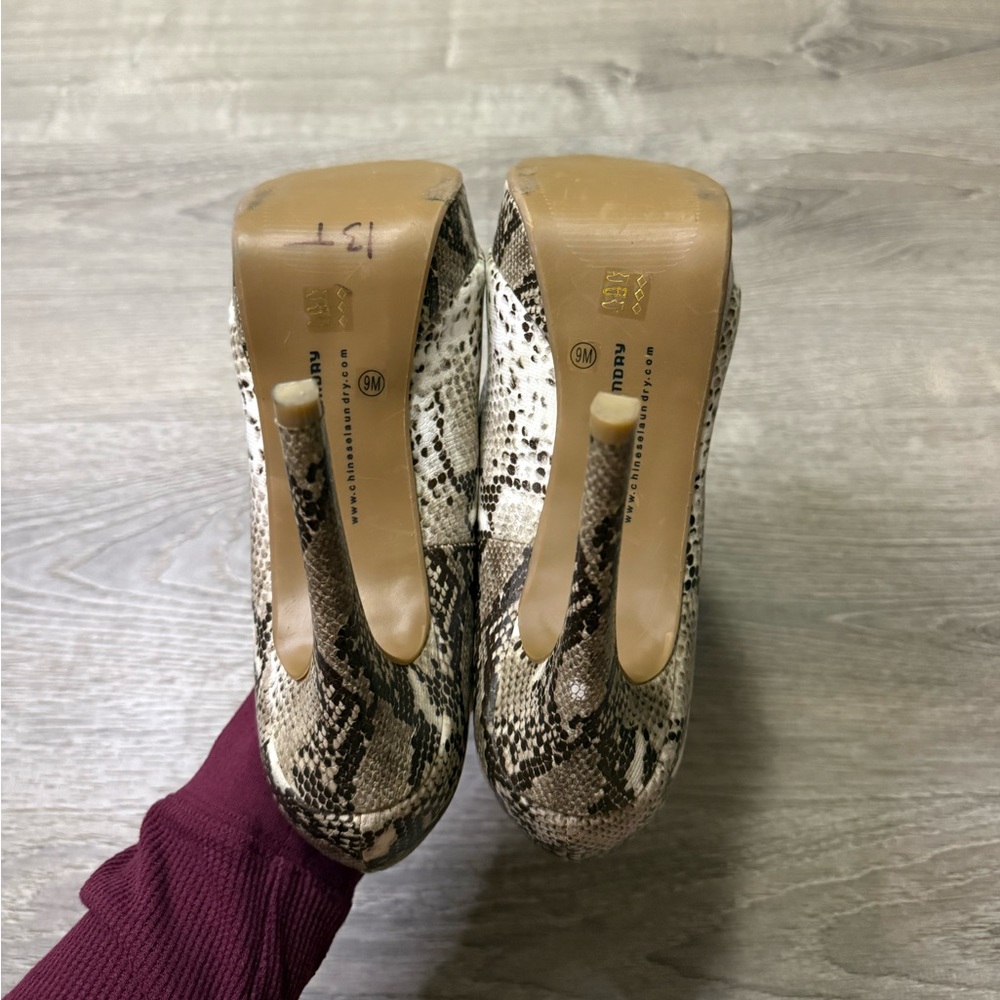 Chinese Laundry Python Platform Heels - image 7